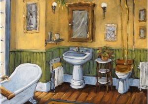 Painting for Bathtub the forgotten Studio the Bathroom