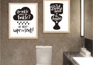 Painting for Bathtub toilet Note Life Quotes Posteramp Prints Modern Canvas