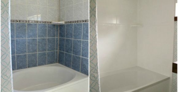 Painting Over Bathtub How to Refinish Outdated Tile Yes I Painted My Shower