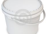 Painting Plastic Bathtub 3d Blank White Tub Paint Plastic Bucket Container Stock