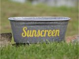 Painting Steel Bathtub A southern Bucket Sunscreen Storage Bin Galvanized Metal