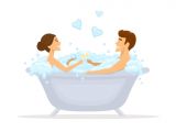 Painting Woman In Bathtub Best Hot Tub Illustrations Royalty Free Vector Graphics