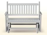 Park Benches at Lowes Hinkle Chair Company 2 Person White Wood Outdoor Patio Glider