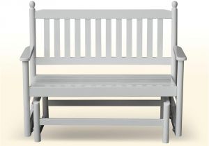 Park Benches at Lowes Hinkle Chair Company 2 Person White Wood Outdoor Patio Glider