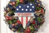 Patriotic Outdoor Decorations Reserved for Jenny 4th Of July Wreath July 4th Wreath Welcome