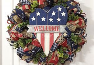 Patriotic Outdoor Decorations Reserved for Jenny 4th Of July Wreath July 4th Wreath Welcome