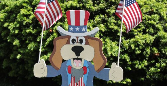 Patriotic Yard Decor Patriotic Dog by Candkgifts On Etsy Patriotic Yard Art Pinterest