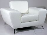 Pavilion White Leather Modern Accent Chair 37 White Modern Accent Chairs for the Living Room