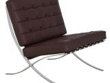 Pavilion White Leather Modern Accent Chair Bellefonte Pavilion Chair In Dark Brown Leather