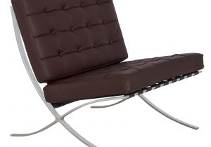 Pavilion White Leather Modern Accent Chair Bellefonte Pavilion Chair In Dark Brown Leather