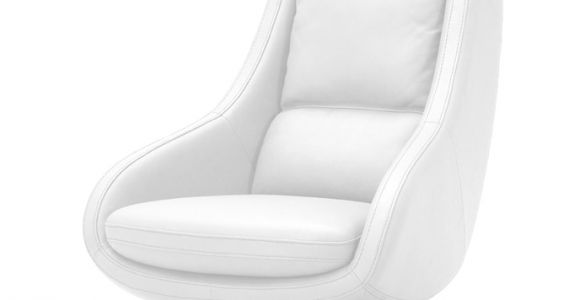 Pavilion White Leather Modern Accent Chair Divani Casa Ventura Modern White Leather Accent Chair