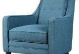 Peacock Blue Accent Chair Peacock Blue Tufted Armchair Transitional Armchairs