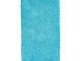Peacock Color Bath Rugs Chunky Loop Aruba Blue 24 In X 17 In Cotton Rubber Backed Bath Rug