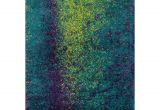 Peacock Color Rugs Oliver James Opie Blue and Green Shag area Rug 5 2 X 7 7