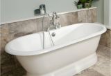 Pearl Bathtubs Randolph Morris 66 Inch Cast Iron Double Ended Pedestal Tub Rim