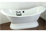 Pedestal Bathtubs for Sale Shop Double Slipper Cast Iron 72 Inch Pedestal Bathtub