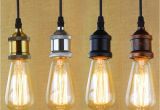 Pendant Lights that Screw Into socket Loft Hanging Lamp socket Vintage Edison Pendant Lights Retro Black