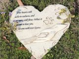 Pet Cemetery Decoration Ideas Jhb Pet Memorial Stepping Stone Heart Shape for Garden Decor Dog or