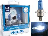 Philips Light Bulbs Automotive Philips Diamond Vision 9003 H4 Xenon Hid Look Headlight Bulbs Pair