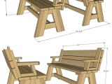 Picnic Table that Folds Into A Bench Folding Picnic Table Plans Collection Convertible Picnic Table and