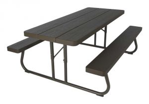 Picnic Table that Folds Into A Bench Picnic Tables Patio Tables the Home Depot