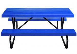 Picnic Table that Turns Into A Bench 8 Ft Fiberglass Picnic Table with Bolted 1 5 8 O D Tube Steel