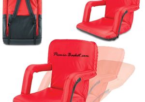 Picnic Time Ventura Folding Stadium Chair Folding Stadium Seats with Arms Seat Ventura Stadium Seat Part