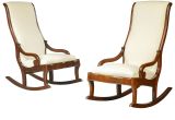 Pictures Of Antique Rocking Chairs A Pair Of Mid 19th Century Mahogany Framed Rocking Chairs Rocking