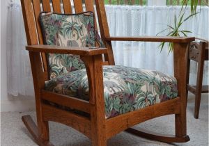 Pictures Of Old Wooden Rocking Chairs Antique L J G Stickley Mission Style Oak Rocking Chair