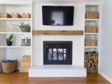 Pictures Of Refurbished Fireplaces Built In Shelves Around Shallow Depth Brick Fireplace 1811 Living