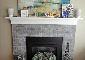 Pictures Refurbished Brick Fireplaces Puddles Tea White Wash Brick Fireplace Makeover Beach Cottage