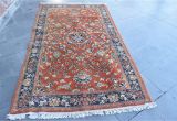 Pink and Blue Aztec Rug Flower Pattern Vintage Oushak Rug Red and Blue Colors Oushak Rug