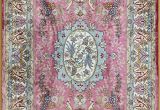 Pink and Blue Aztec Rug Pink Persian Rug oriental Turkish Carpet Silk Rug Tabriz Rugs Hereke