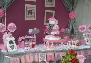Pink and Gray Elephant Baby Shower Decorations Baby Shower Girl theme Ideas Fantastic Fascinating togetherh Picture