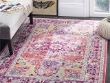 Pink Aztec area Rug Safavieh Claremont Transitional oriental Purple Coral area Rug 6 7