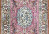 Pink Aztec Rug Pink Persian Rug oriental Turkish Carpet Silk Rug Tabriz Rugs Hereke