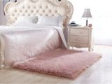 Pink Fluffy Chair Cover Huahoo White Faux Sheepskin area Rug Chair Cover Seat Pad Plain