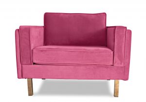 Pink Fluffy Chair Cushion Lexington Velvet Chair Sacred Spaces by Lauren