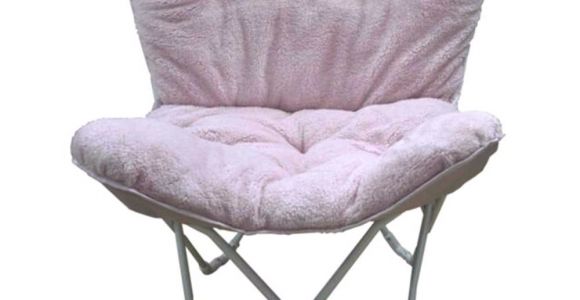 Pink Fluffy Chair Target Folding Plush butterfly Chair In Blush Pink Stylish Relaxing