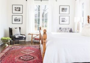 Placement Of Rugs Under Beds Bedroom White Walls White Bedding Antique Rug Seating