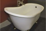 Plastic Claw Foot Bathtub 51" Acrylic Slipper Clawfoot Tub