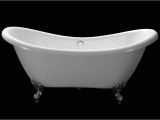 Plastic Claw Foot Bathtub Clawfoot 69" Double Slipper Acrylic Bath Tub Bathtub