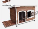 Plastic Outdoor Dog Kennel Flooring Pet Dog Kennel House Flat Roof Timber Wooden Elevated Wood Cabin