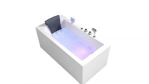 Platinum Whirlpool Bathtub by Ariel Ariel Platinum 59 In Acrylic Right Drain Rectangular