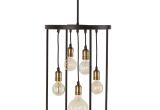 Plug In Hanging Lamps Lowes 140 Allen Roth 15 75 In Bronze Industrial Multi Light Cage
