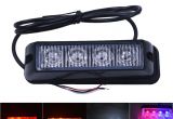 Police Interior Light Bars 4×3 Led Ambulance Police Light Dc 12v Strobe Warning Light for Car