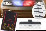 Police Interior Light Bars Red Blue 4x 4 Led Dc 12v Police Car Van Truck Warning Flashing