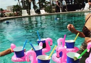 Pool Float Rack Best Quality Pvc Inflatable Drink Cup Holder Donut Flamingo