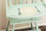Pop Up High Chairs Namely original Vintage Painted High Chairs Love the Place Setting