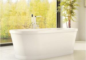 Porcelain Alcove Bathtubs Alcove Bathtub Eidel Freestanding – Canaroma Bath & Tile